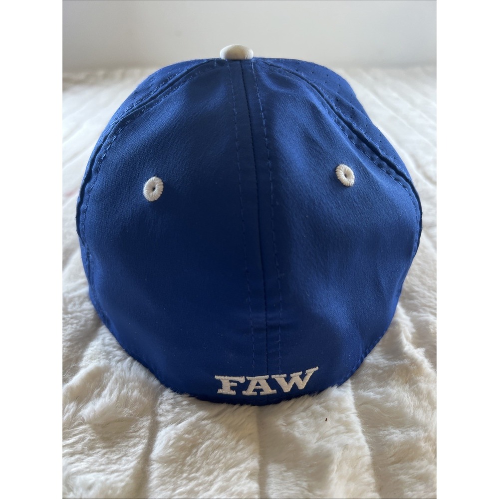 VTG The Game Pro Embroidered N Baseball Hat Fitted Blue White GP521 S Flex Fit - Picture 3 of 7